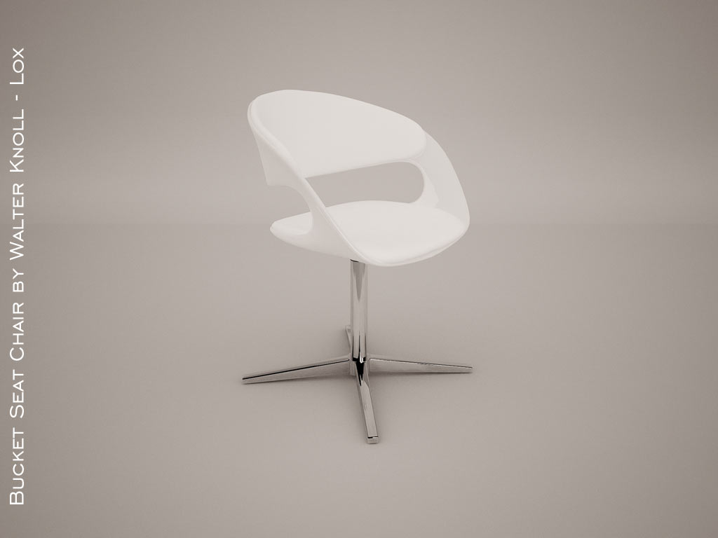 lox bucket seat chair by walter knoll  3d model  3D model_2