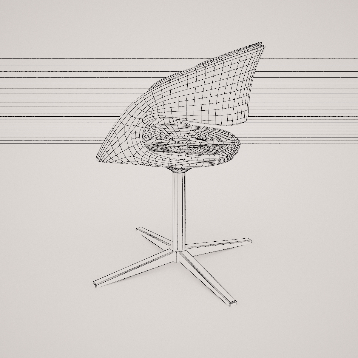 lox bucket seat chair by walter knoll  3d model  3D model_21