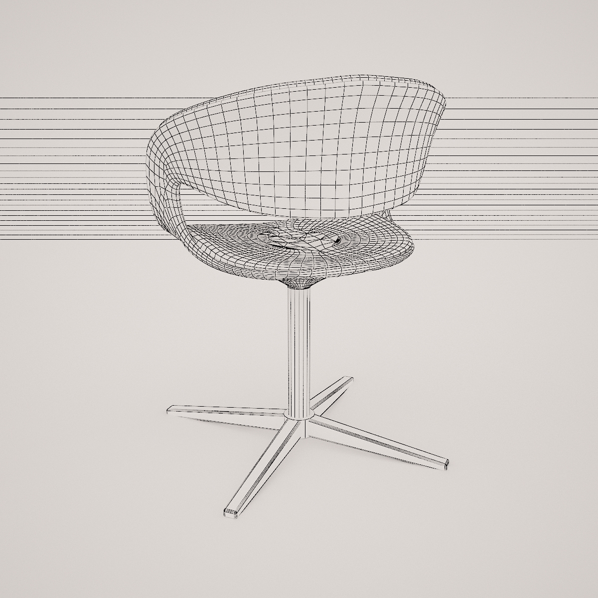 lox bucket seat chair by walter knoll  3d model  3D model_25