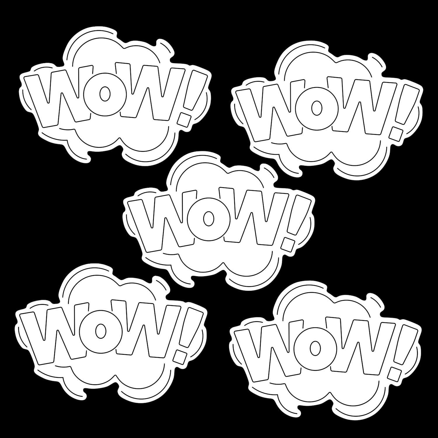 Wow Neon Sign 3D model_2