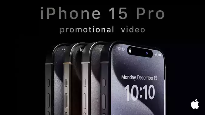 iPhone 15 Pro Max  I  4 Colors  I  Blender  I  Animation  I  UI 3D model