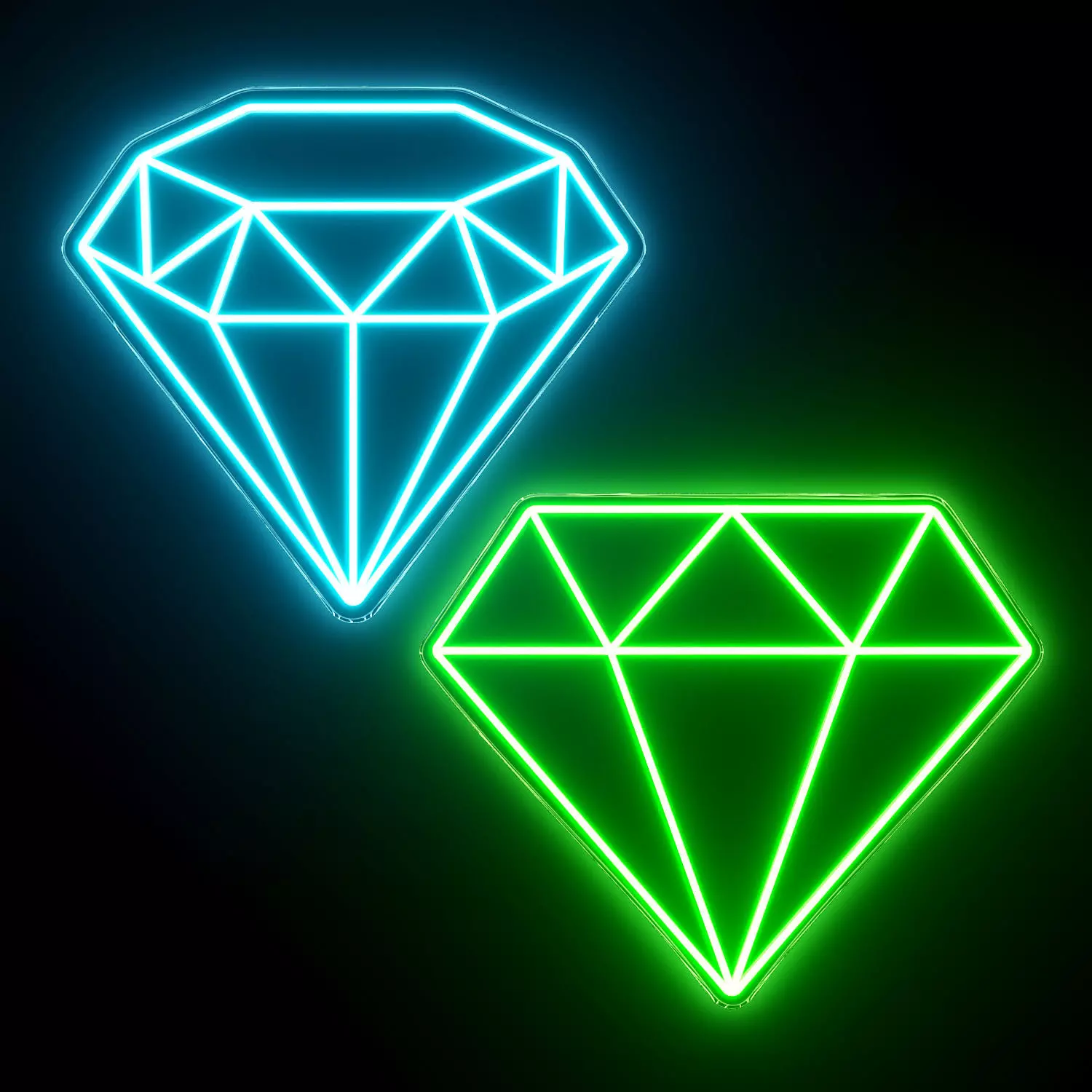 Daimond Neon Signs 3D model_0