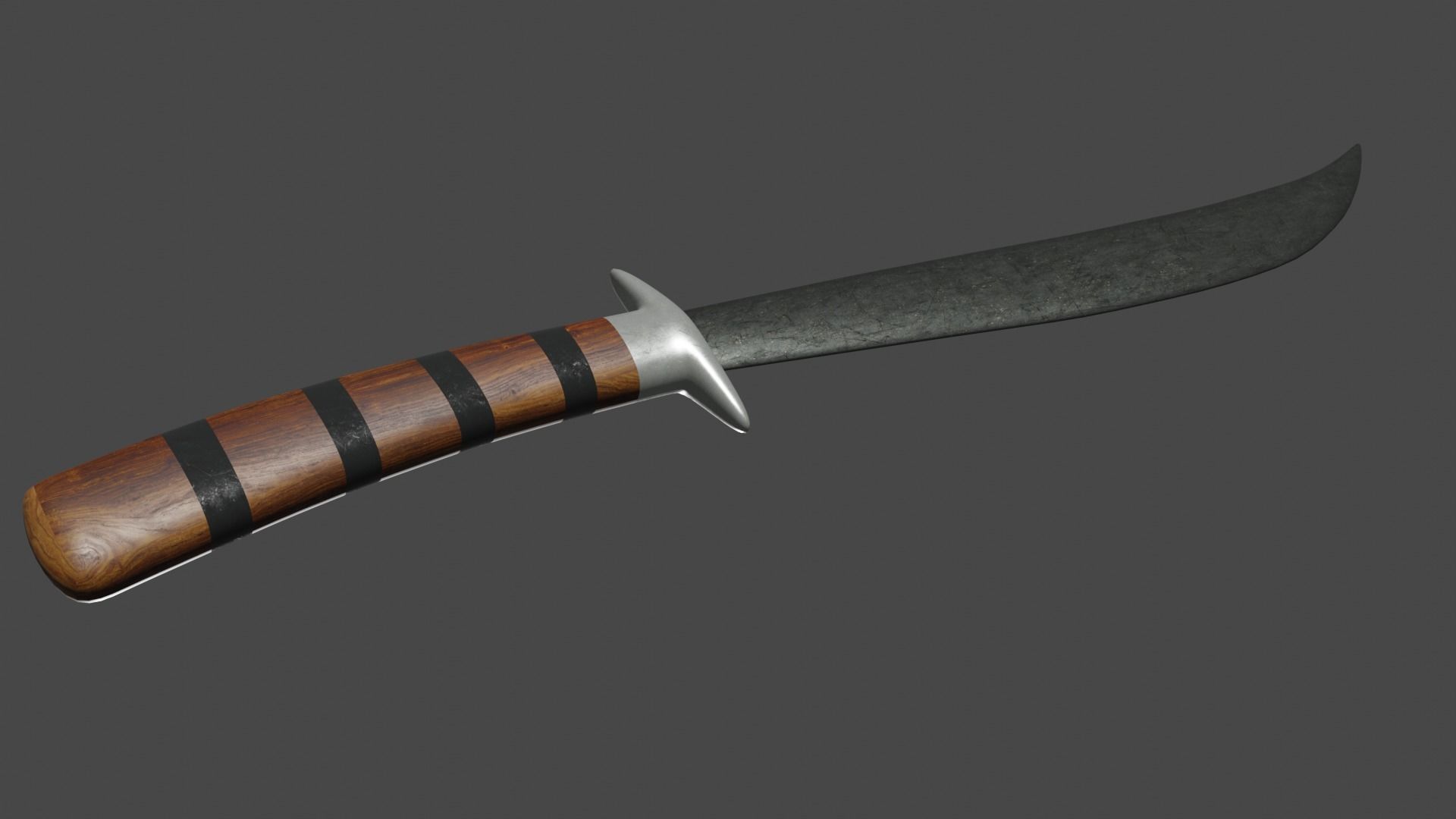 Hmong Sword Low-poly 3D model_4