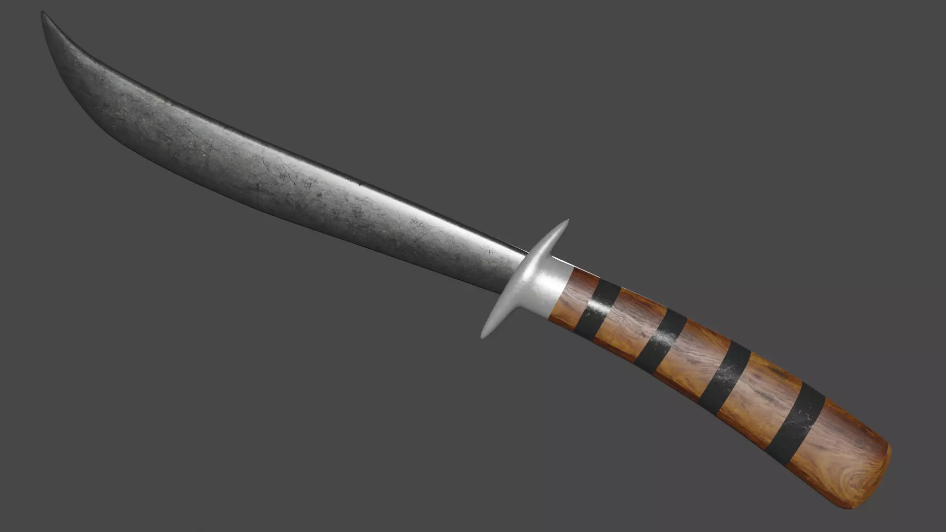 Hmong Sword Low-poly 3D model_0