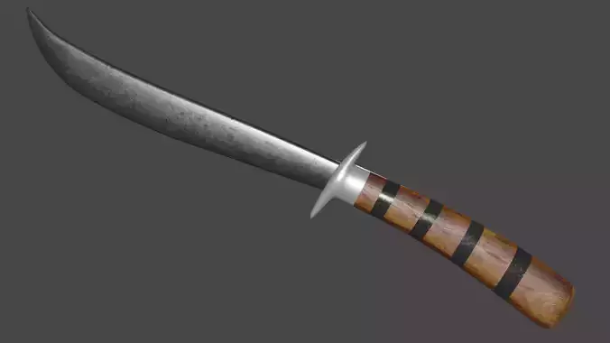 Hmong Sword Low-poly 3D model