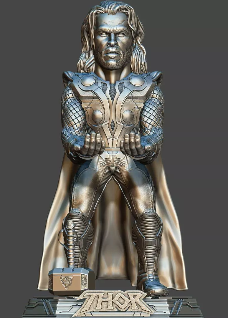 Thor  - Joystick and Phone Holder 3D print model_0