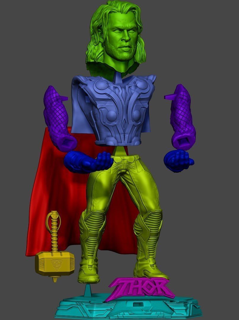 Thor  - Joystick and Phone Holder 3D print model_1