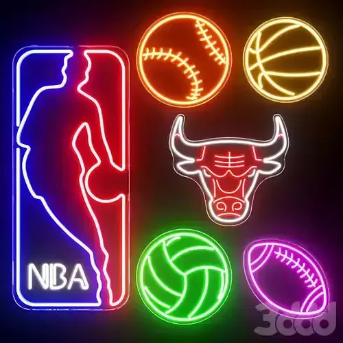 NBA Chicago Bulls Volleyball Basketball  Football Neon Signs