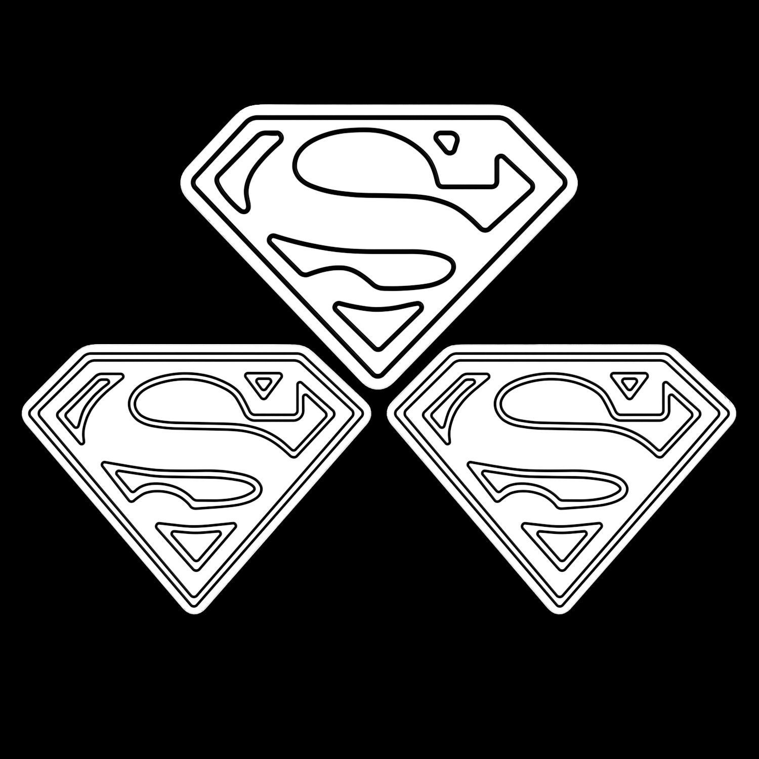 Superman Neon Signs 3D model_2