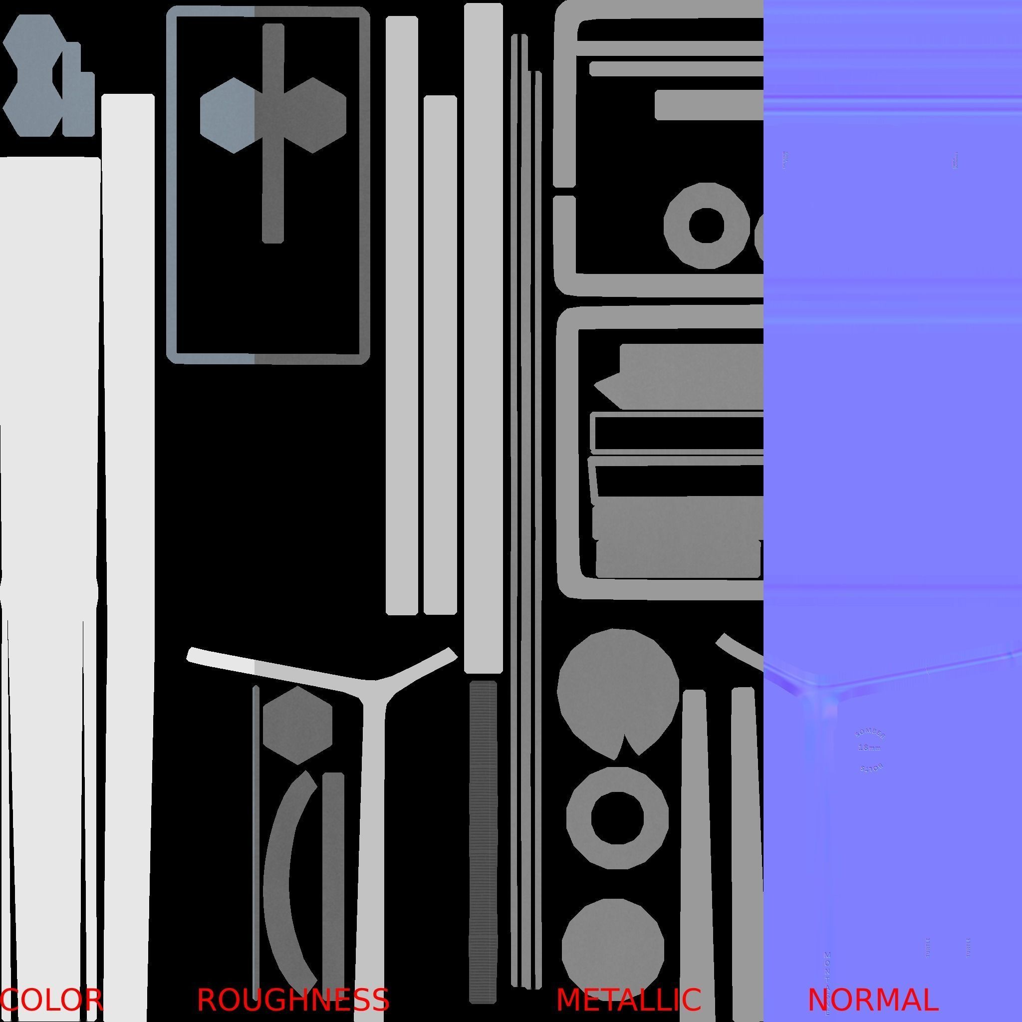Modern Bus Station Low-poly 3D model_10