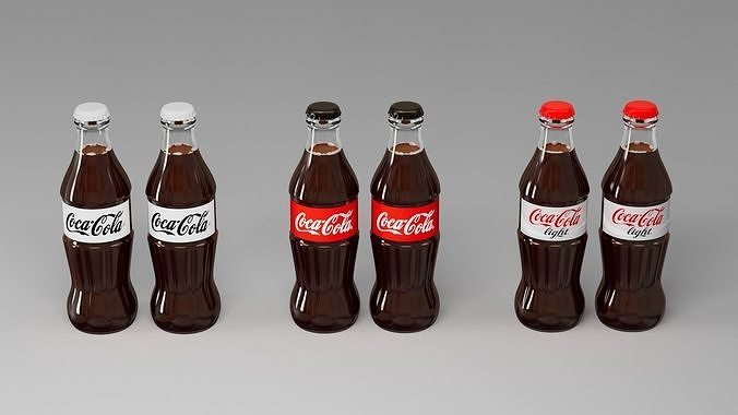 Coca Cola bottle 3D model 4