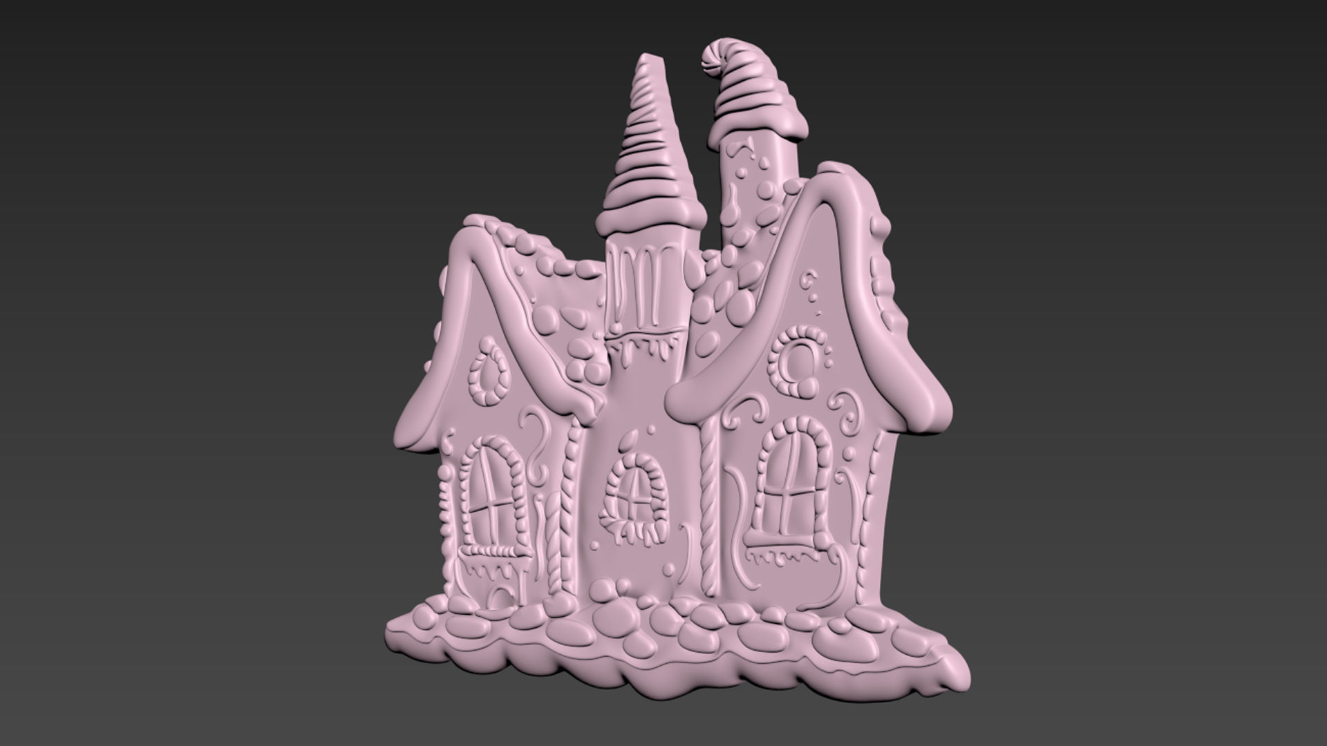Gingerbread House 3D print model_14