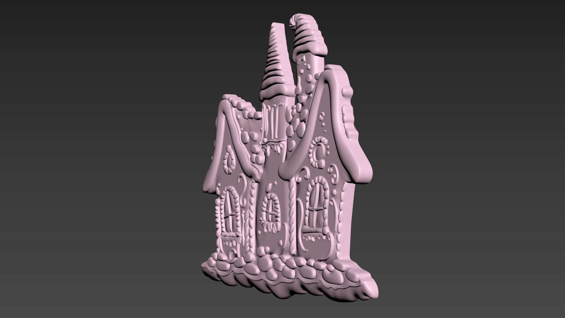 Gingerbread House 3D print model_12