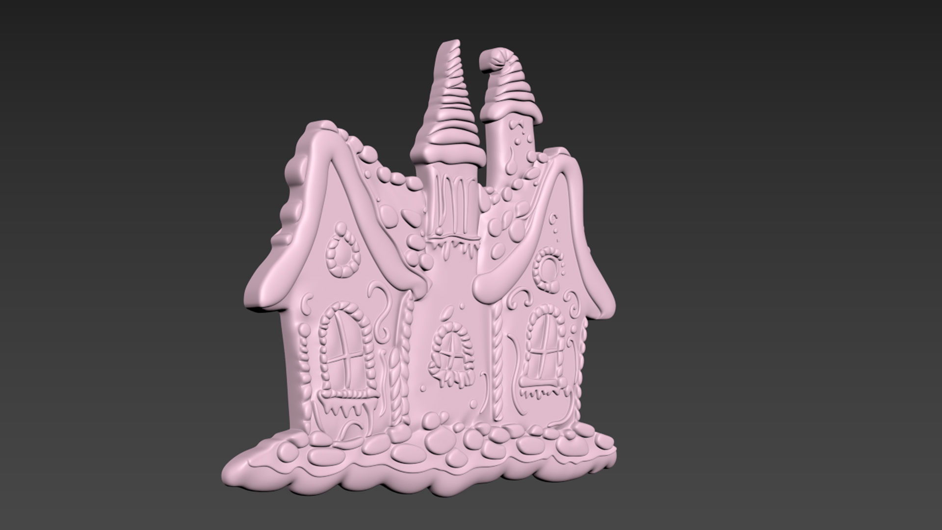 Gingerbread House 3D print model_2