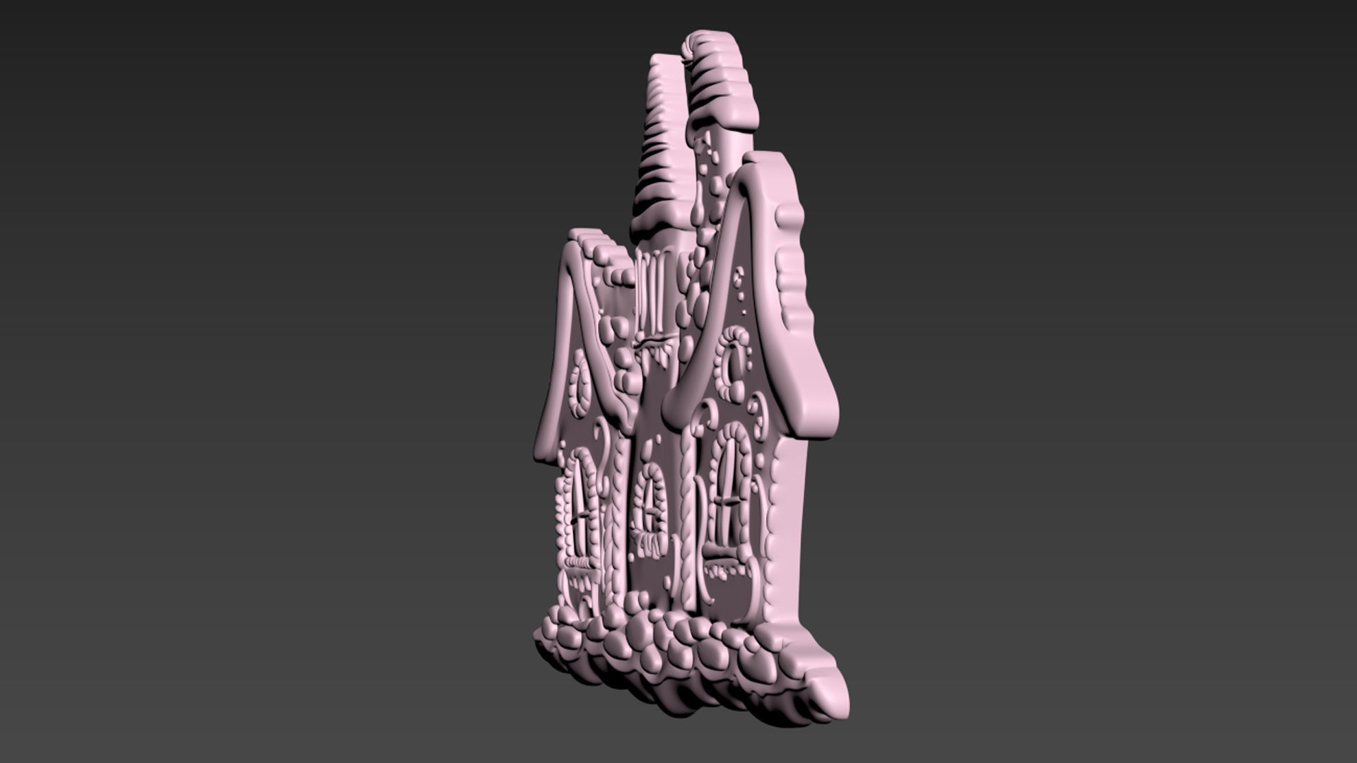 Gingerbread House 3D print model_11