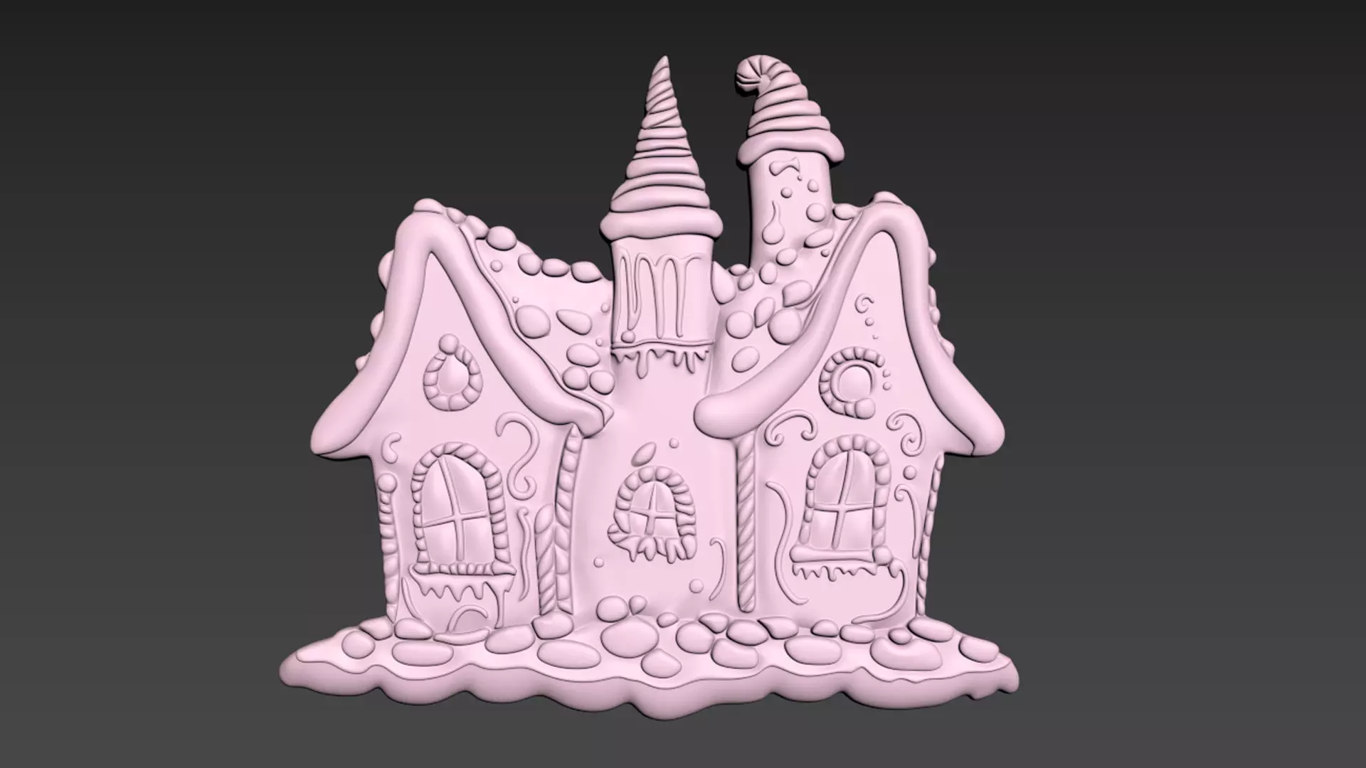 Gingerbread House 3D print model_0