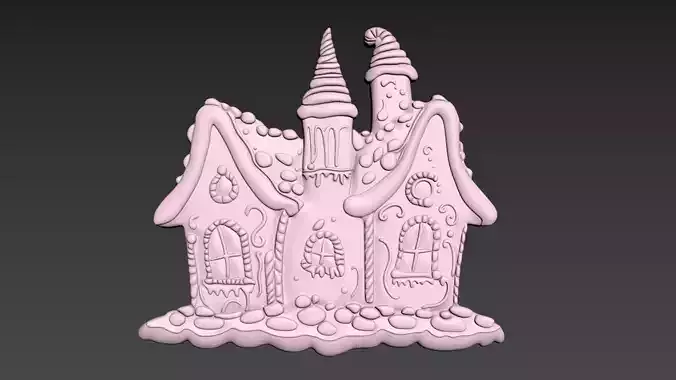 Gingerbread House 3D print model