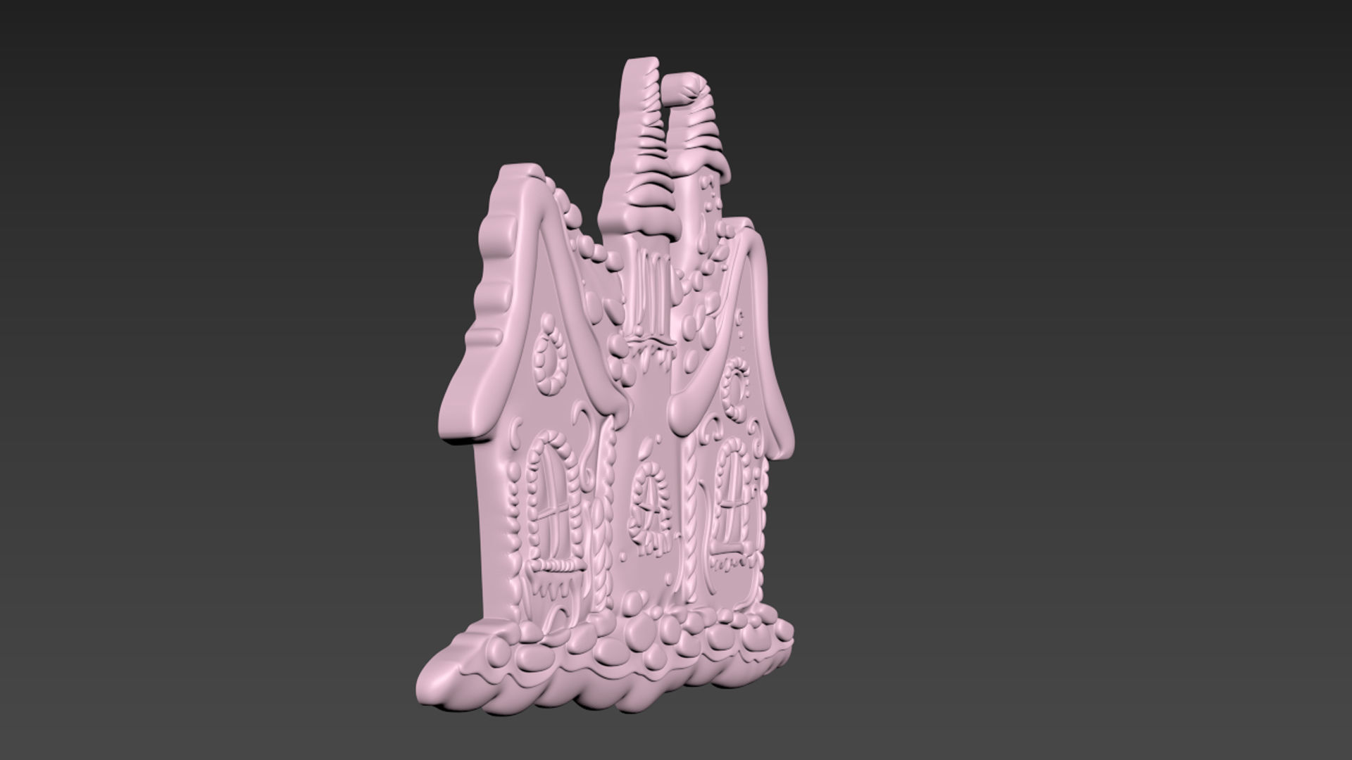 Gingerbread House 3D print model_3