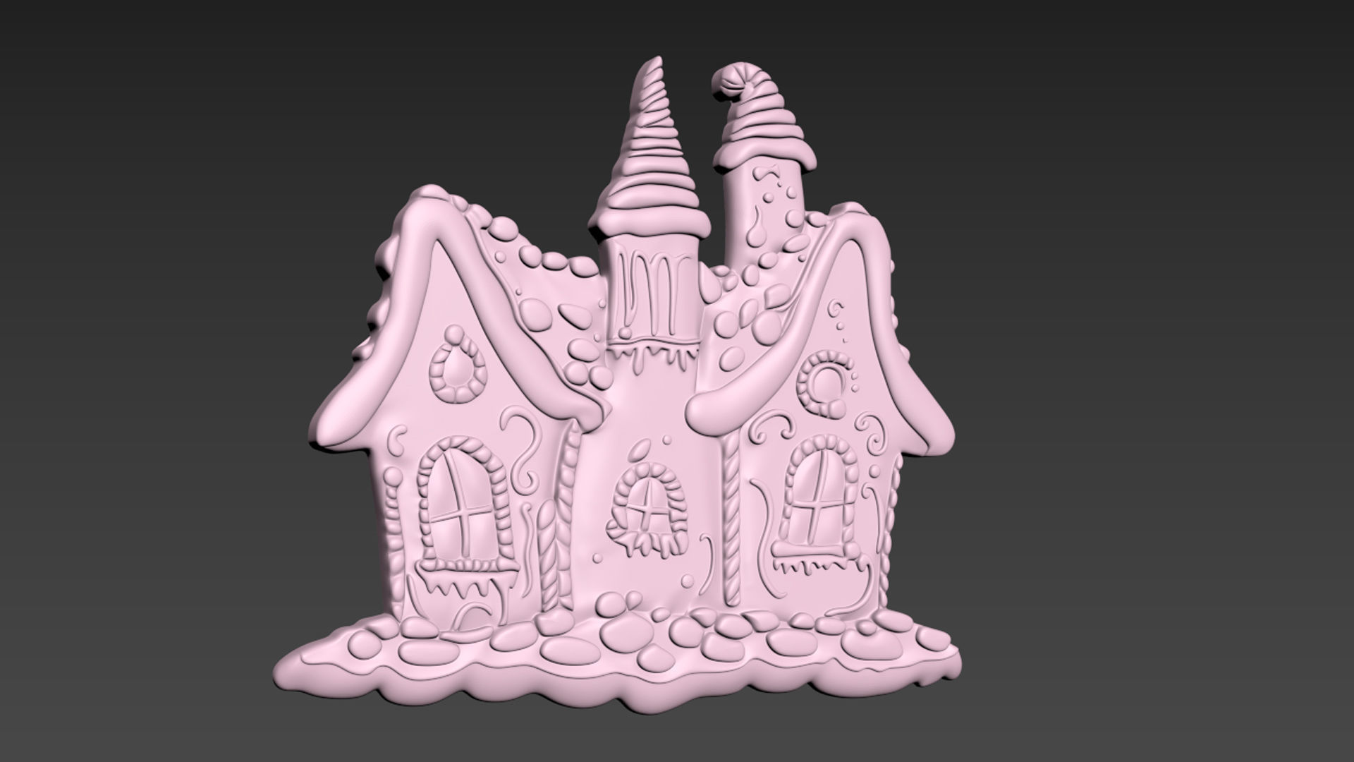 Gingerbread House 3D print model_15