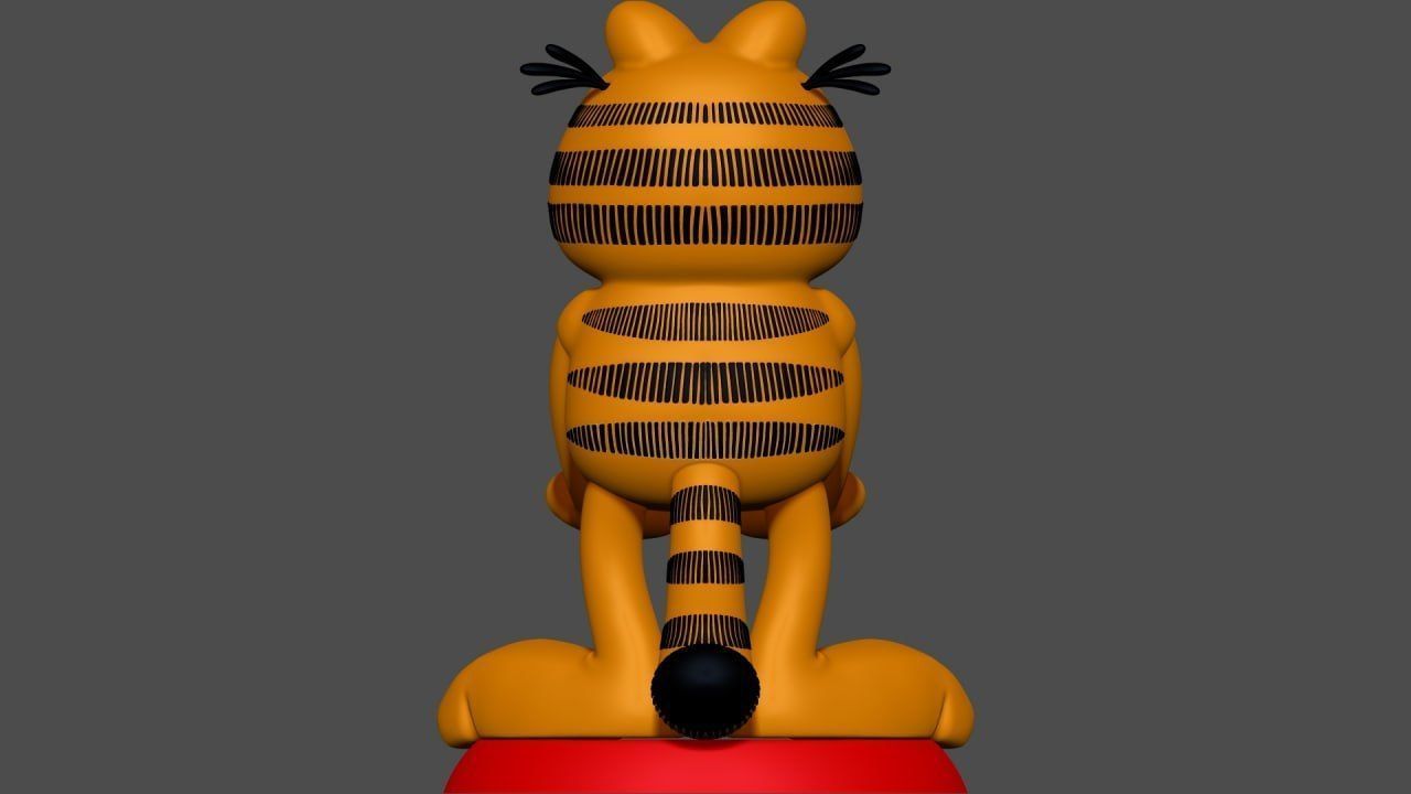 Garfield - Joystick And Phone Holder 3D print model_2