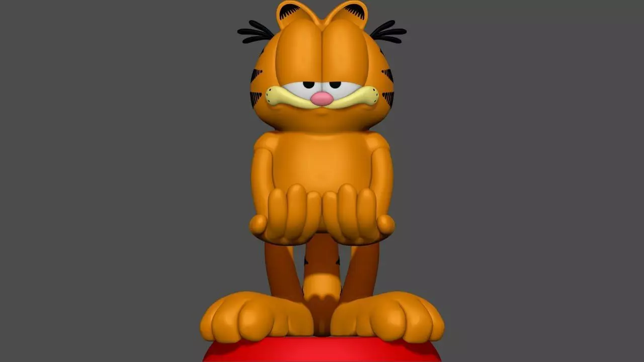 Garfield - Joystick And Phone Holder 3D print model_0