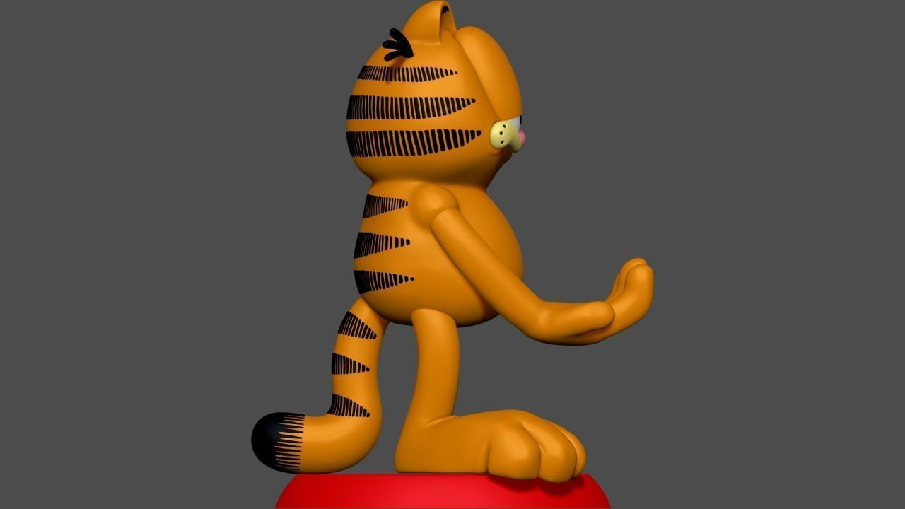 Garfield - Joystick And Phone Holder 3D print model_1