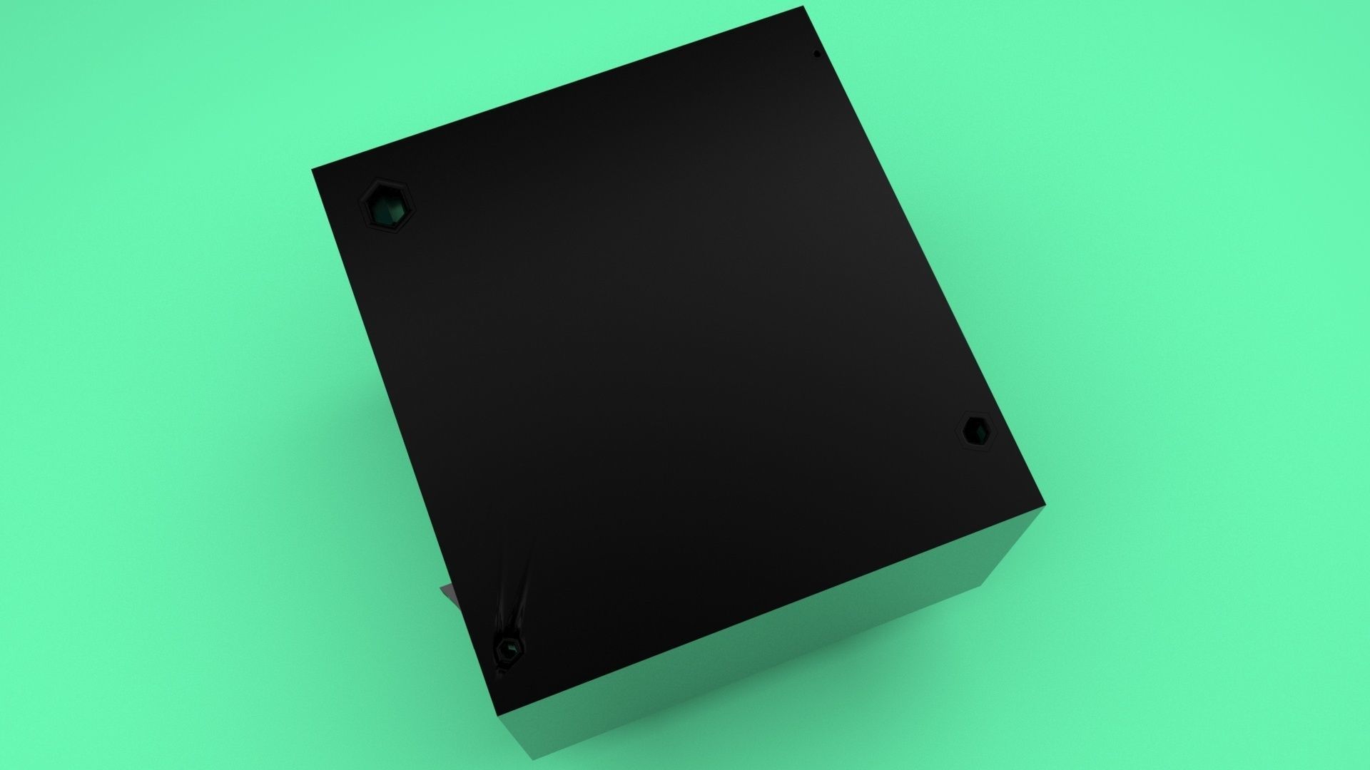 Black Power Supply Unit 3D model_23