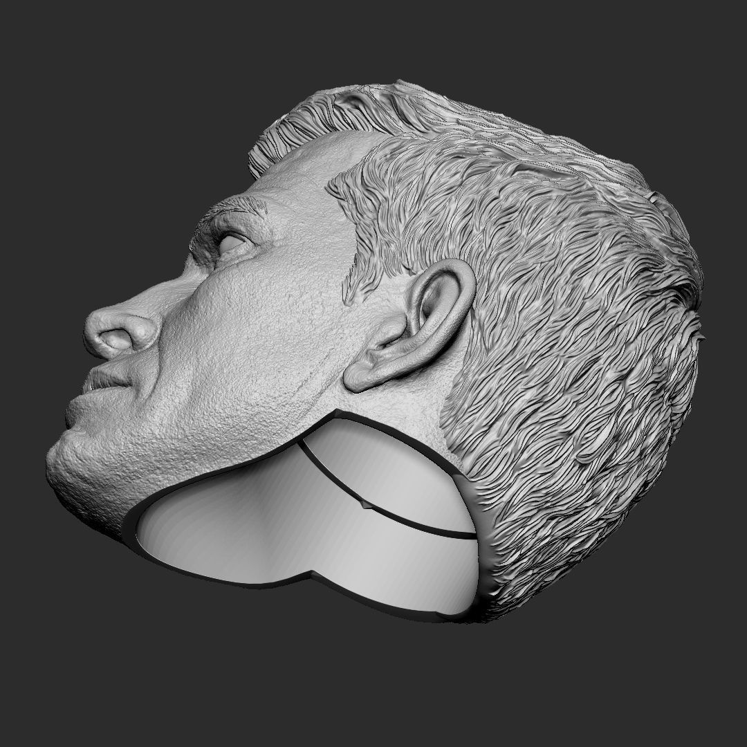 Sandman - Spiderman 3 head 3D print model_5