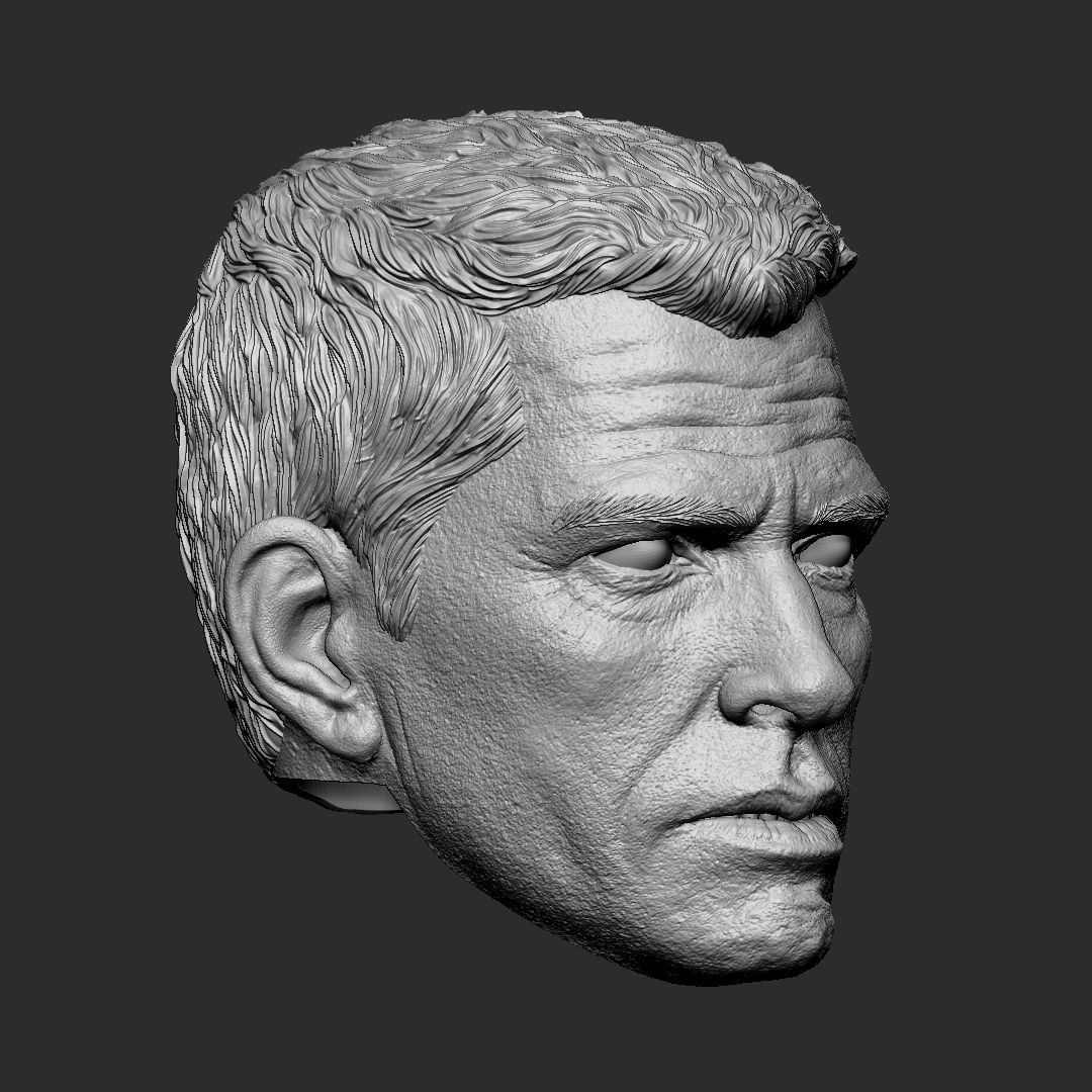 Sandman - Spiderman 3 head 3D print model_1