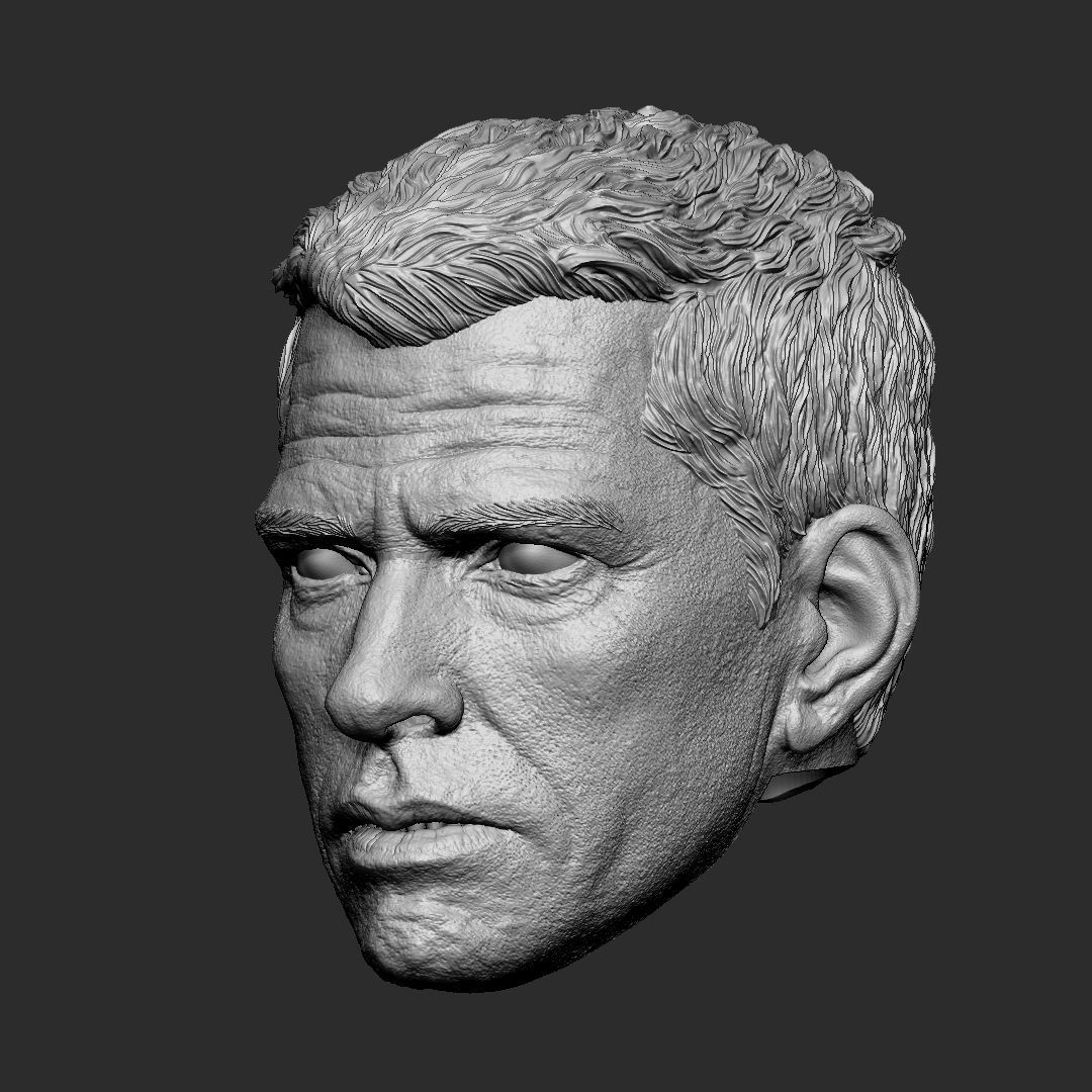 Sandman - Spiderman 3 head 3D print model_4