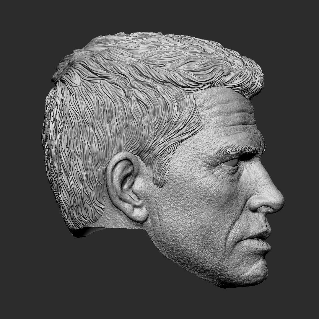 Sandman - Spiderman 3 head 3D print model_2