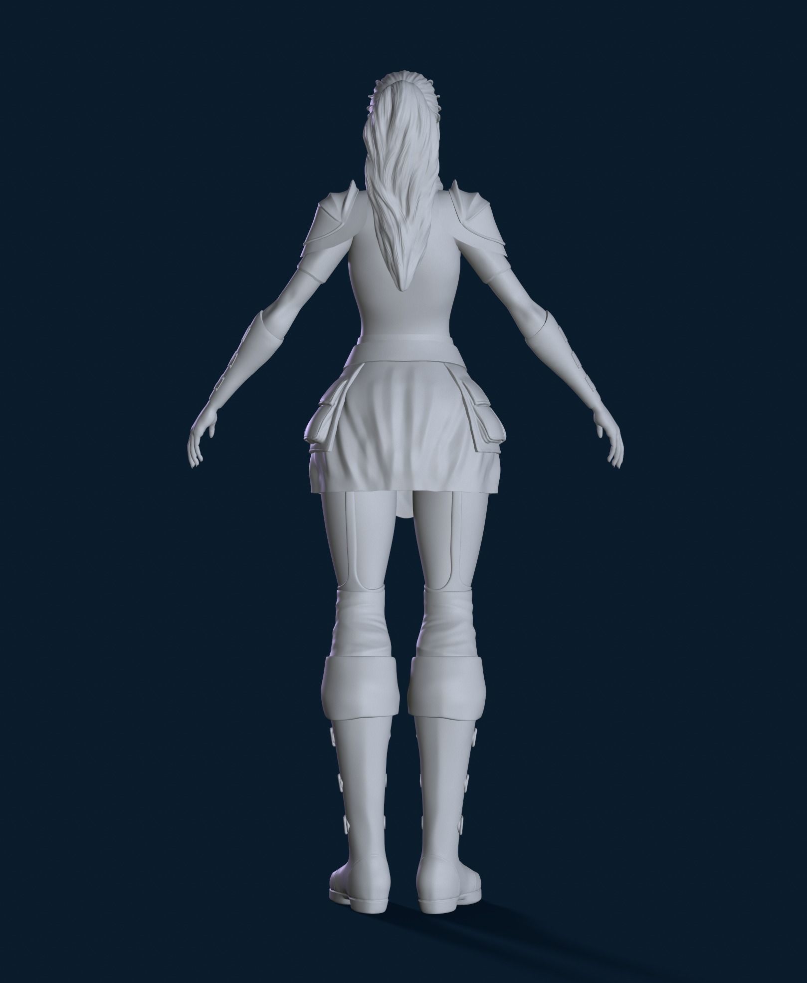 High poly 3D Enchantress 3D model  3D model_8