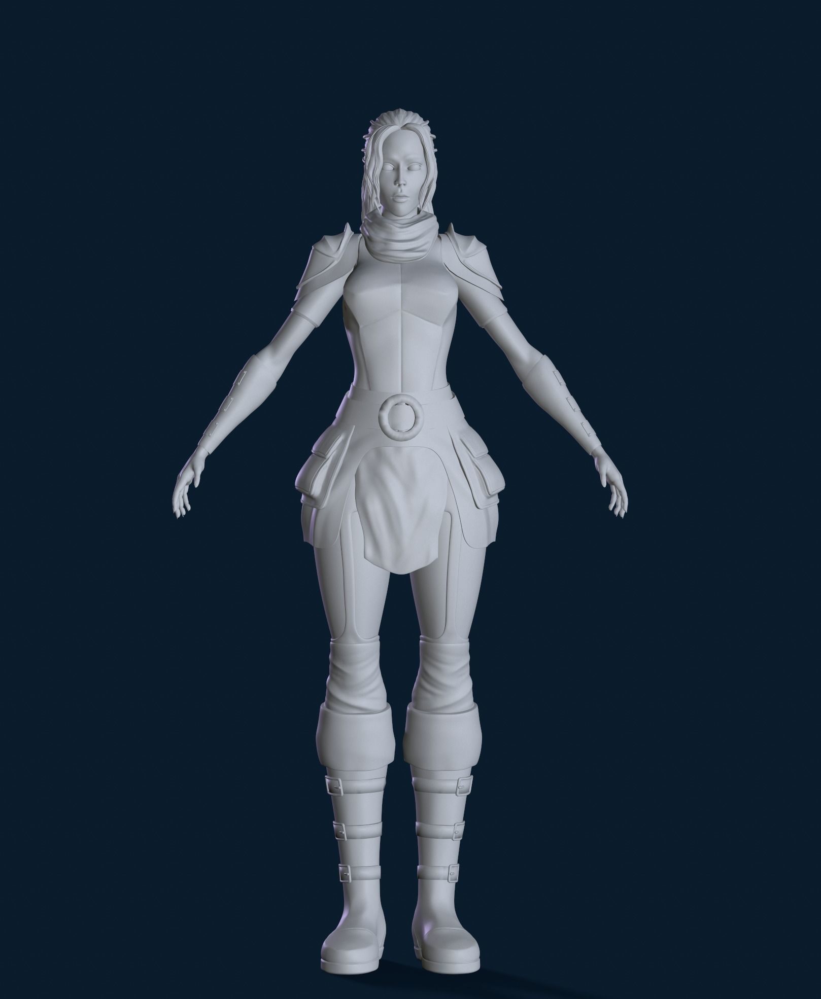 High poly 3D Enchantress 3D model  3D model_2