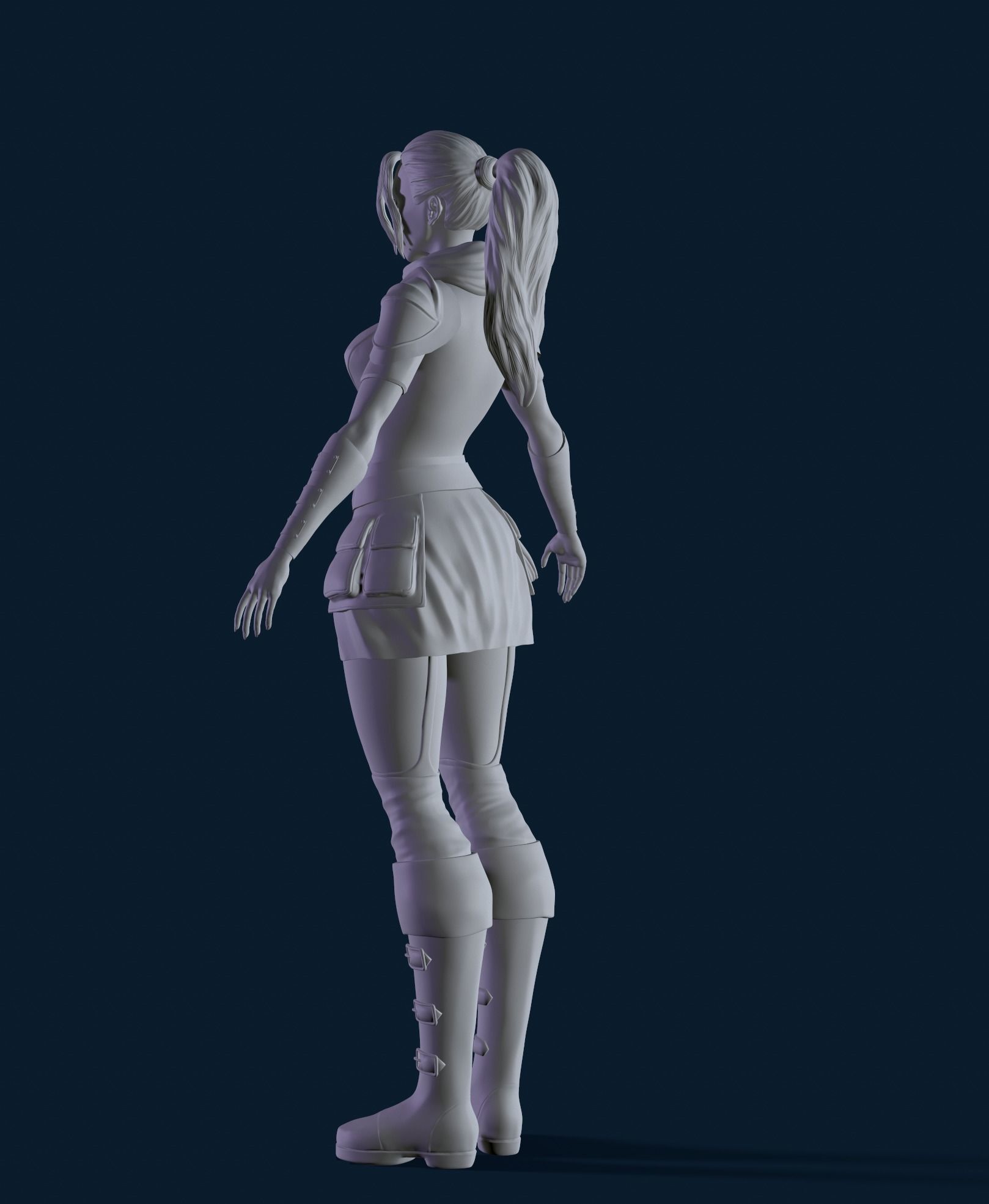 High poly 3D Enchantress 3D model  3D model_12
