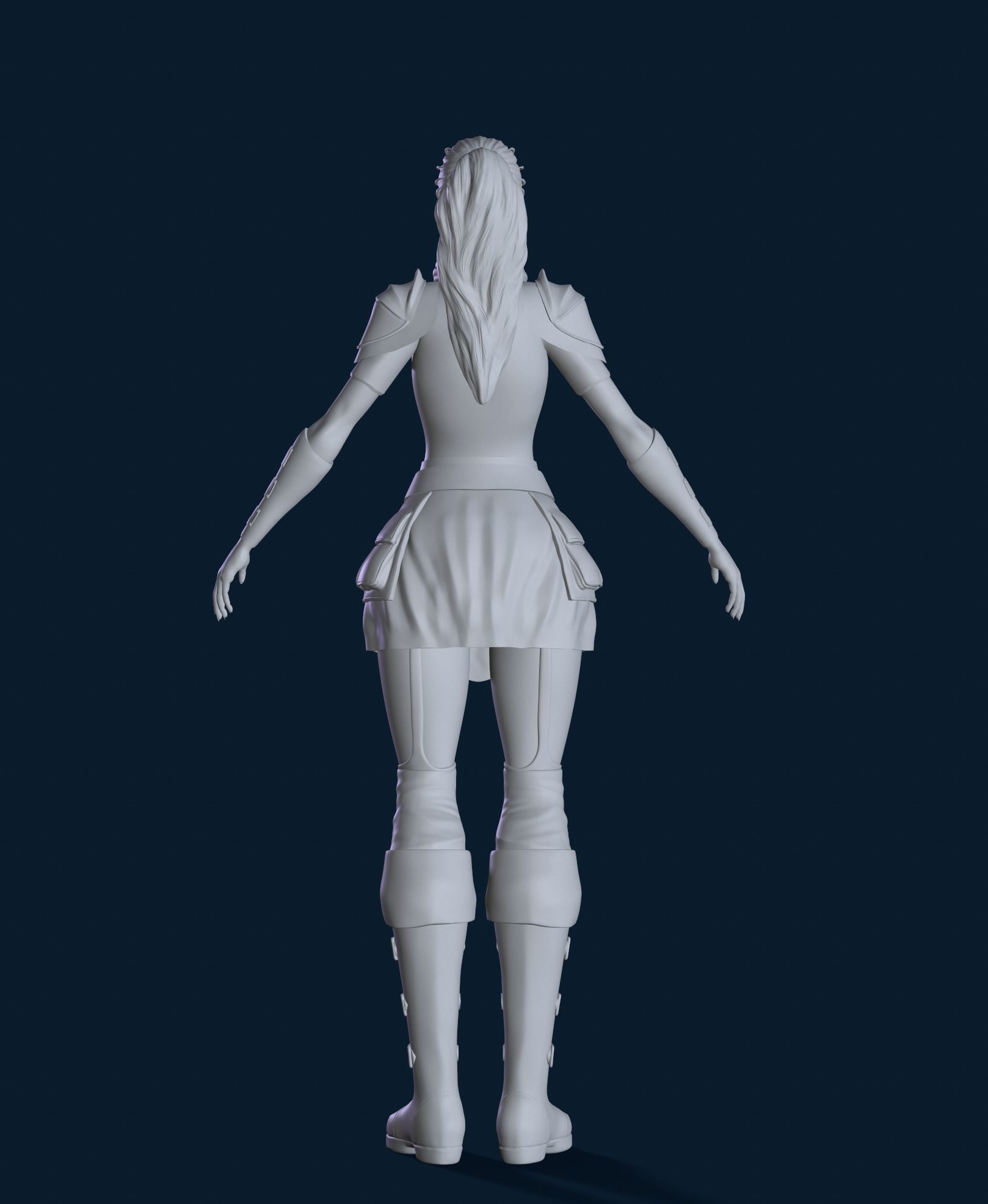 High poly 3D Enchantress 3D model  3D model_10