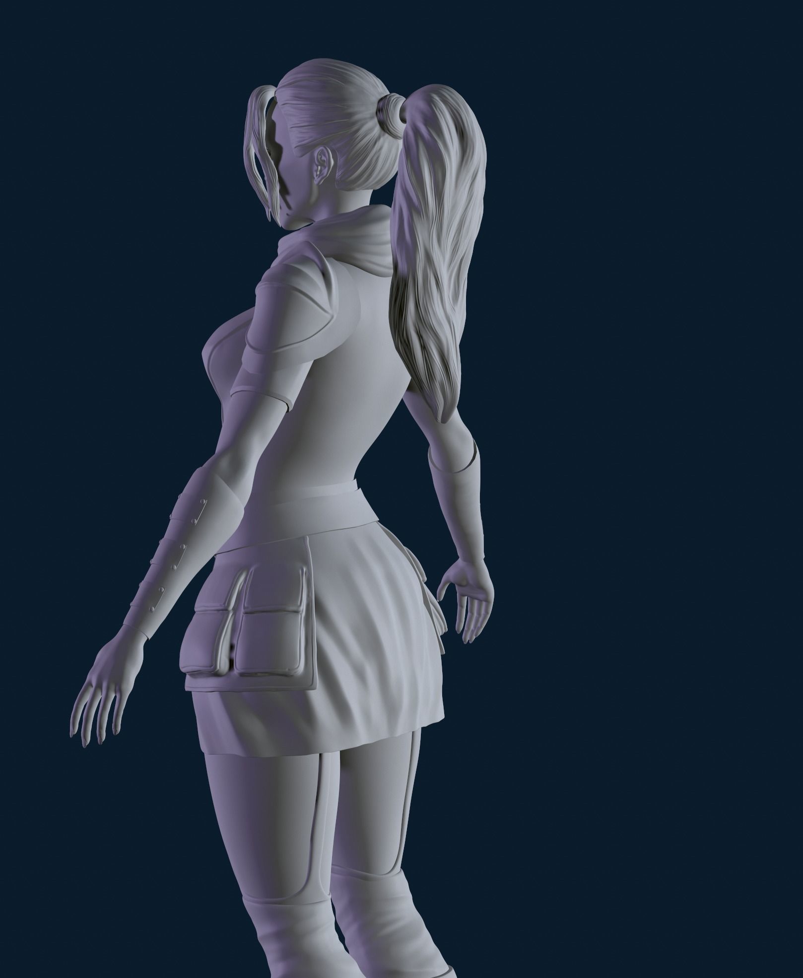 High poly 3D Enchantress 3D model  3D model_9