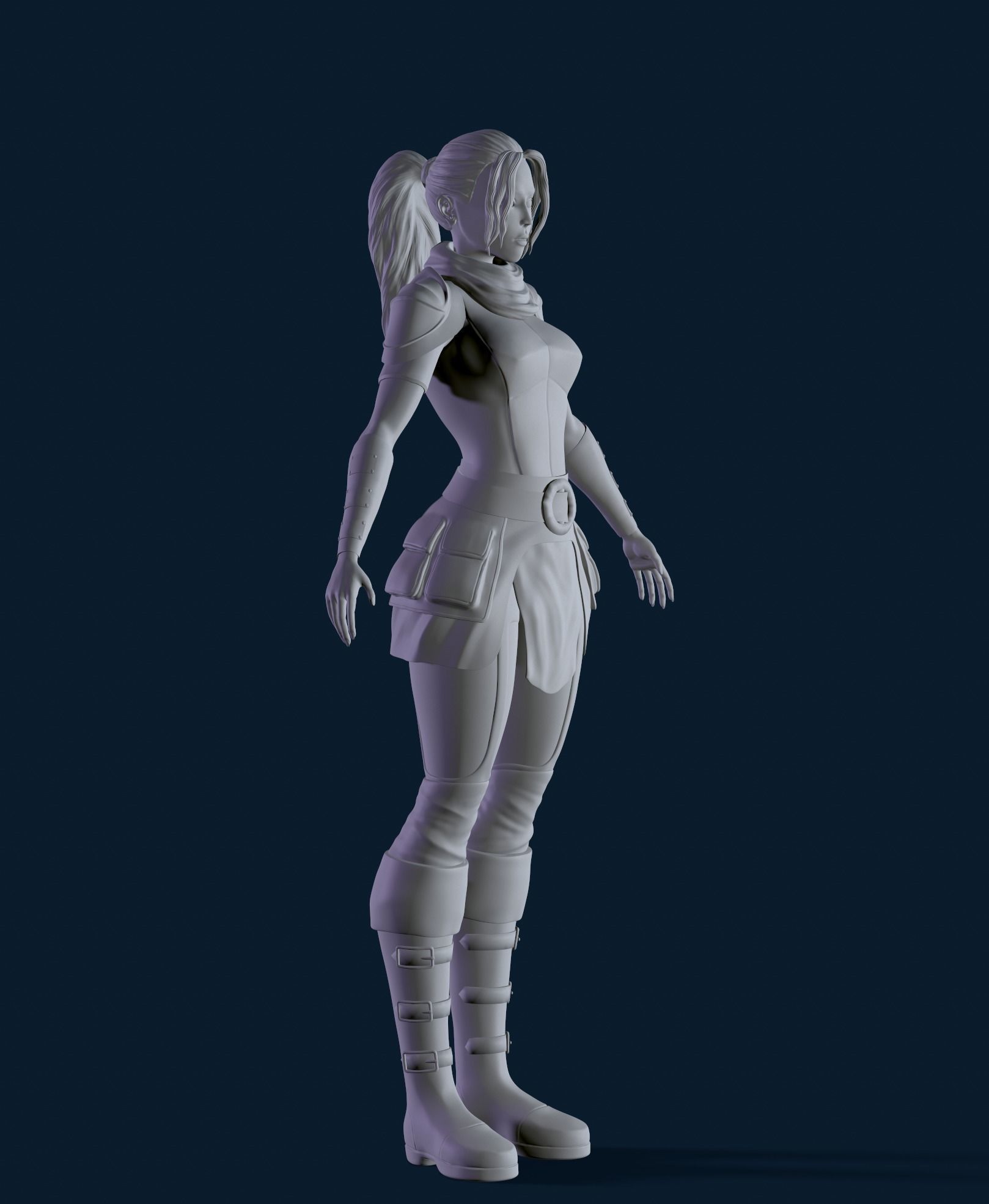High poly 3D Enchantress 3D model  3D model_4
