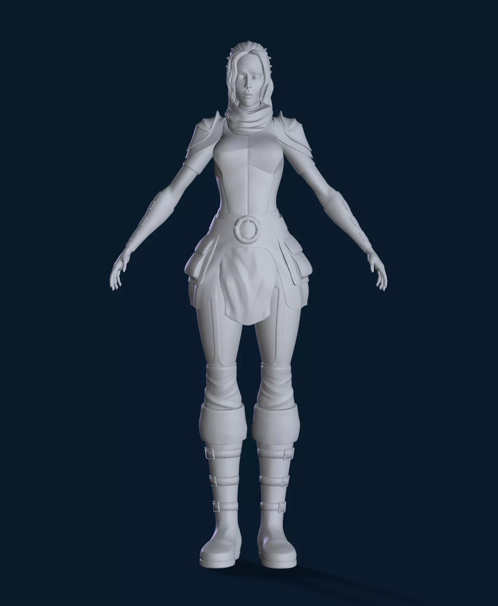 High poly 3D Enchantress 3D model  3D model_0