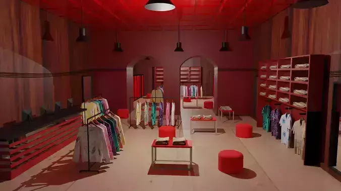 Clothing Store interior 