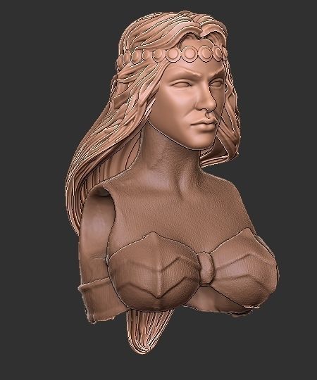 Crysania Mythic Legions Head 3D print model_6