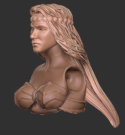 Crysania Mythic Legions Head 3D print model_1
