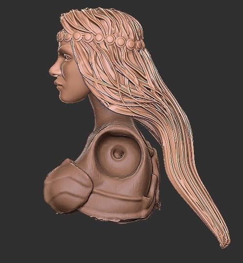 Crysania Mythic Legions Head 3D print model_2