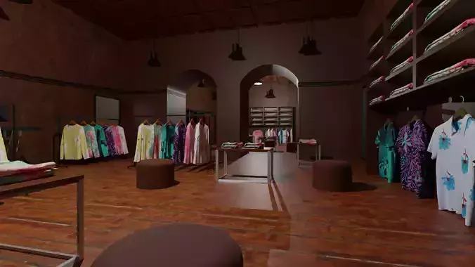 Clothing Store interior 