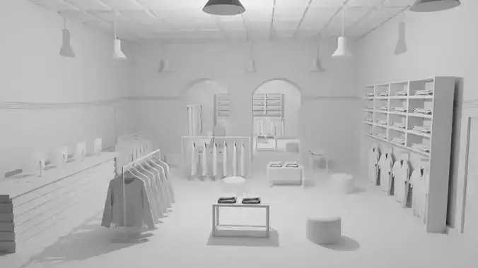 Clothing Store interior 