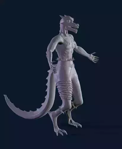 High poly 3D Enchantress 3D model 