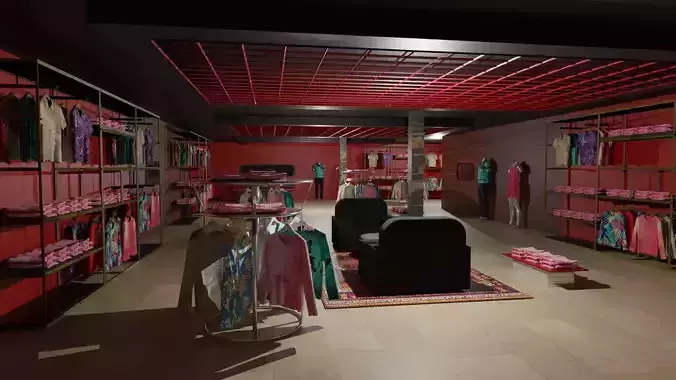Clothing Store interior 