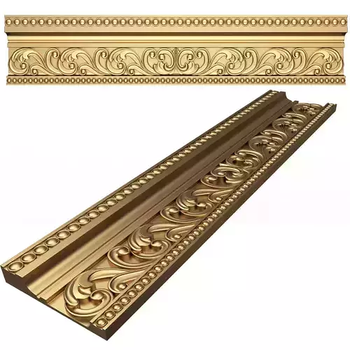 Cornice Decoration Molding 013 Low-poly 3D model