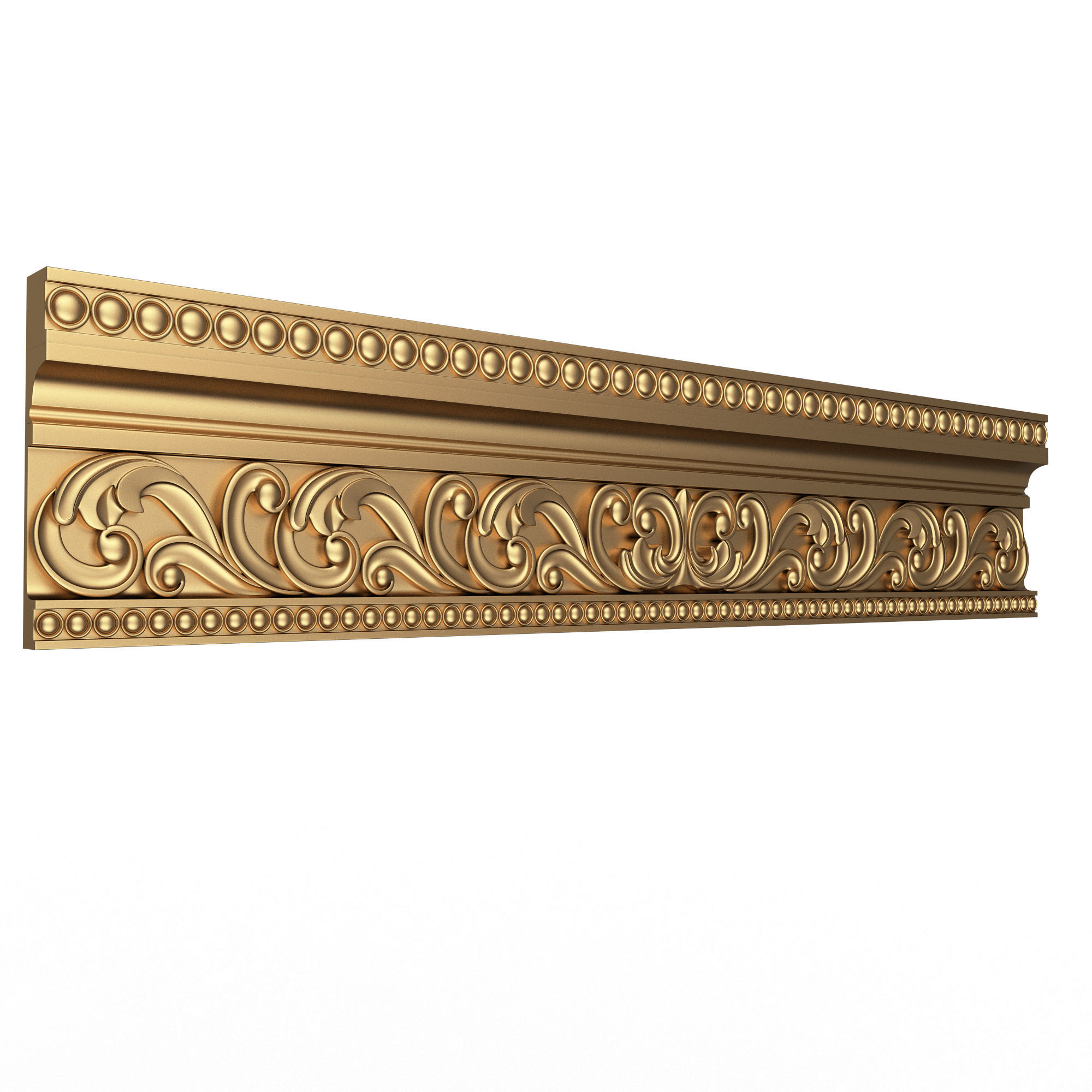 Cornice Decoration Molding 013 Low-poly 3D model_3