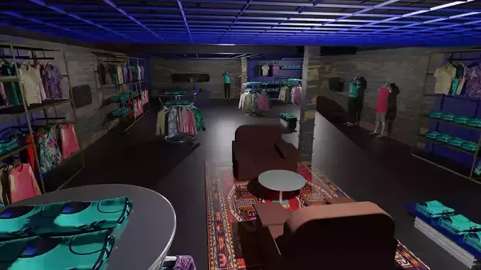Clothing Store interior 