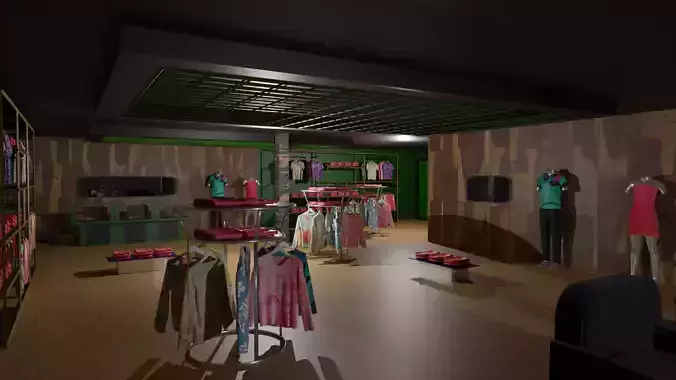 Clothing Store interior 